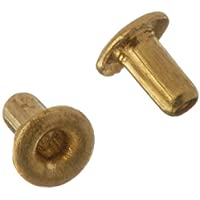 Sepikey Unids Remache de Cobre Hueco 200PCS Cobre a través de Remaches de Orificio pasante Ojales Huecos Placa de…